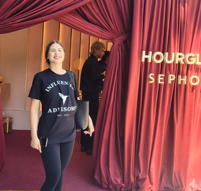 Alice at the Hourglass launch at Sephora
